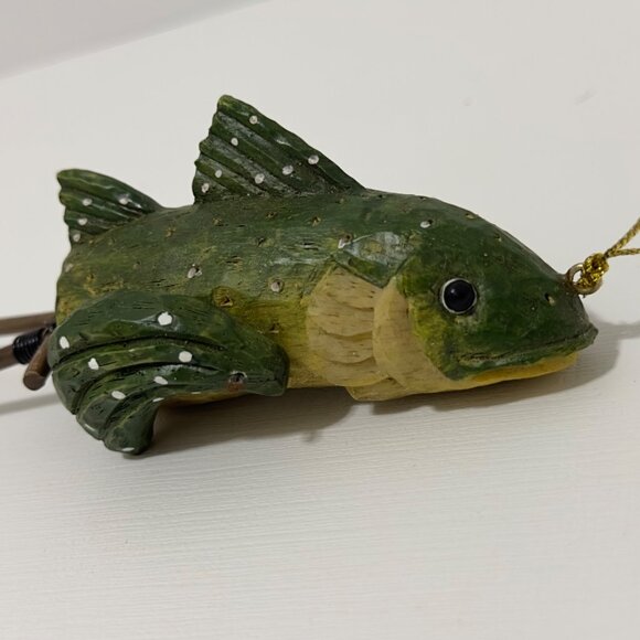 Vintage Fish With Oars Christmas Ornament - Picture 9 of 11